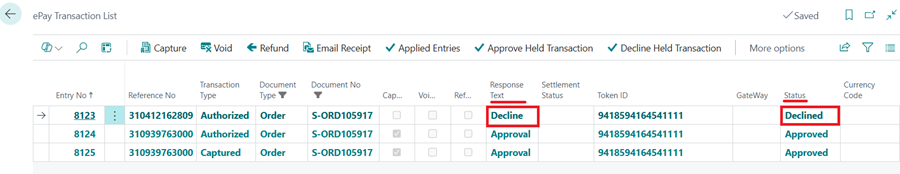 Decline auth and capt